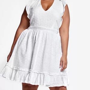 White eyelet dress